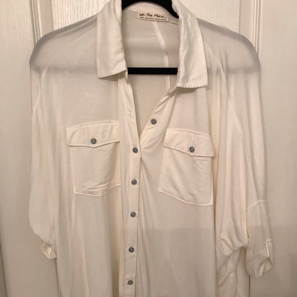 Free People Cotton Oversized Top